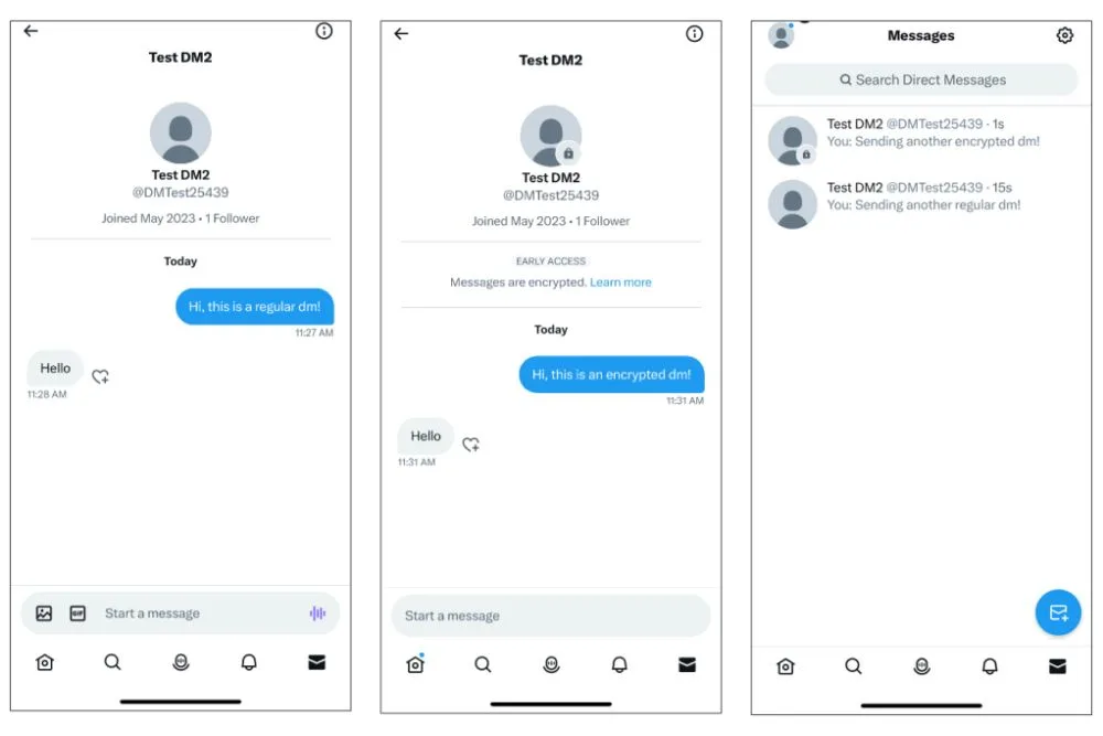 Twitter encrypted DMs