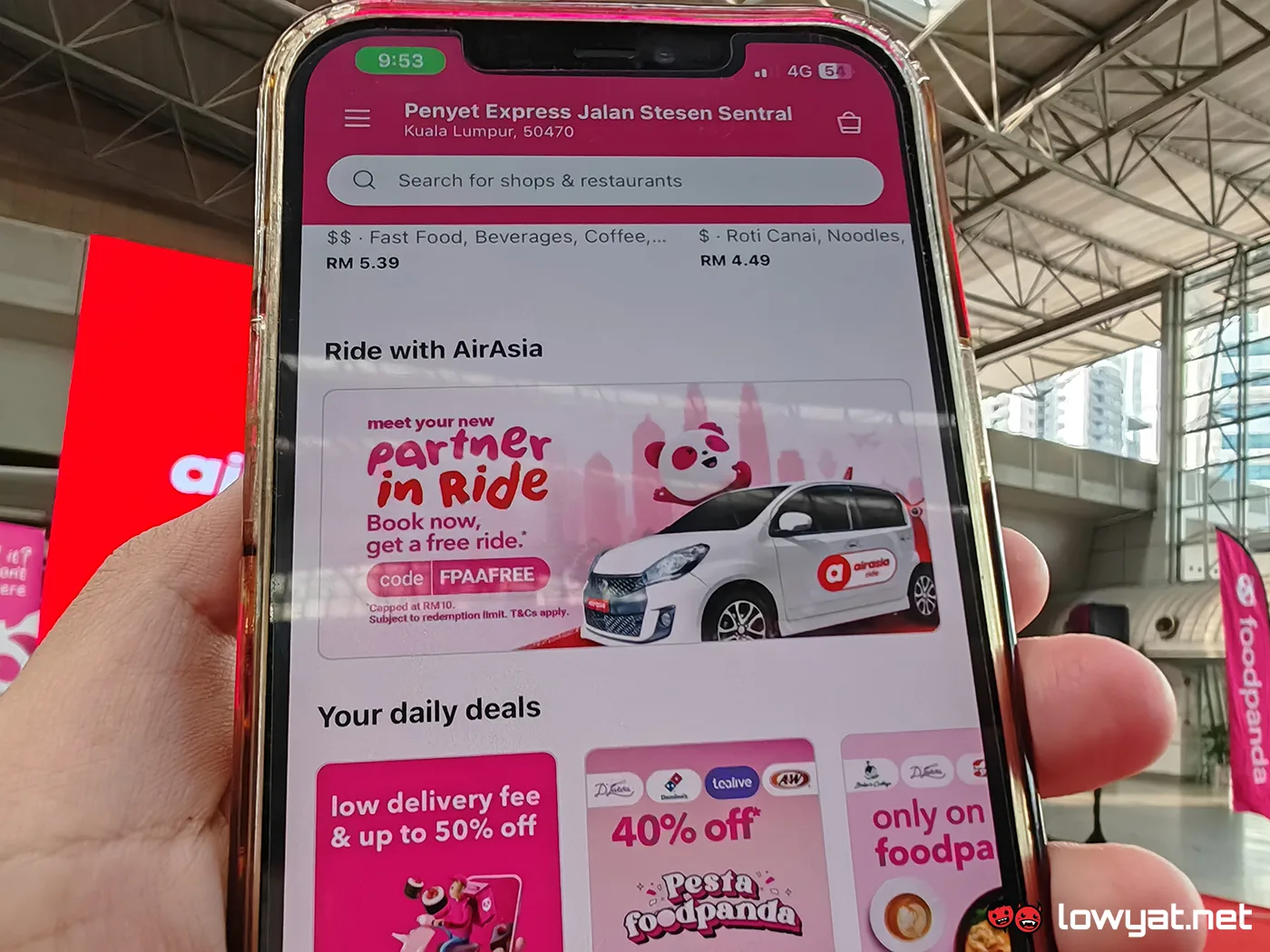 airasia foodpanda food delivery e-hailing partnership superapp