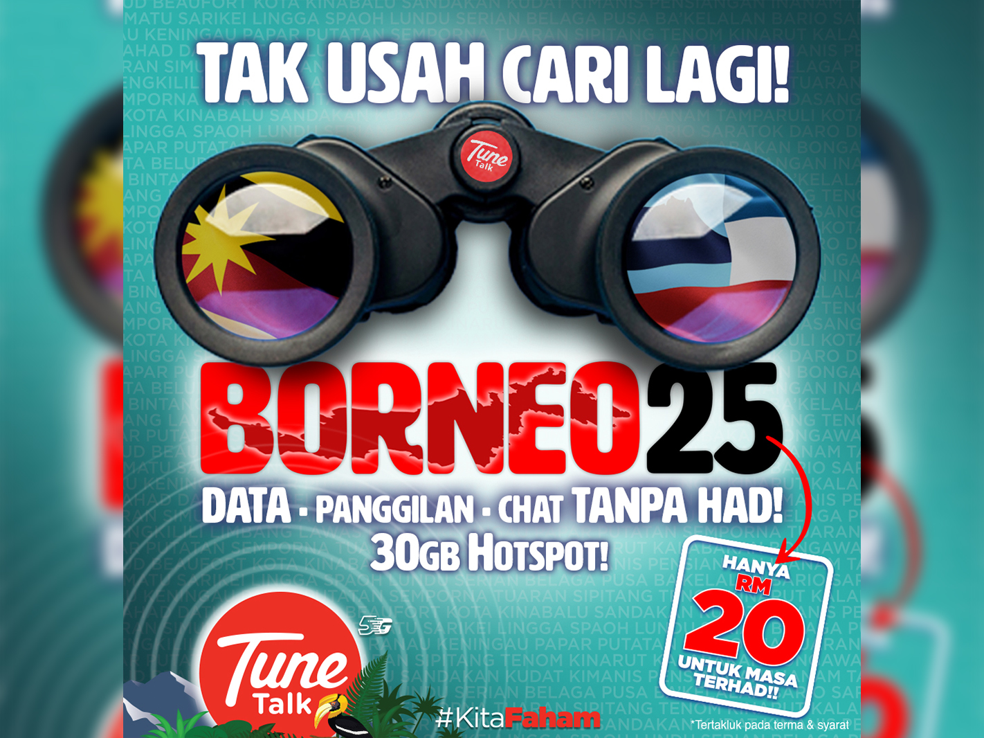 tune talk borneo 25