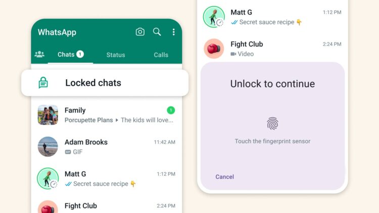 whatsapp chat lock privacy