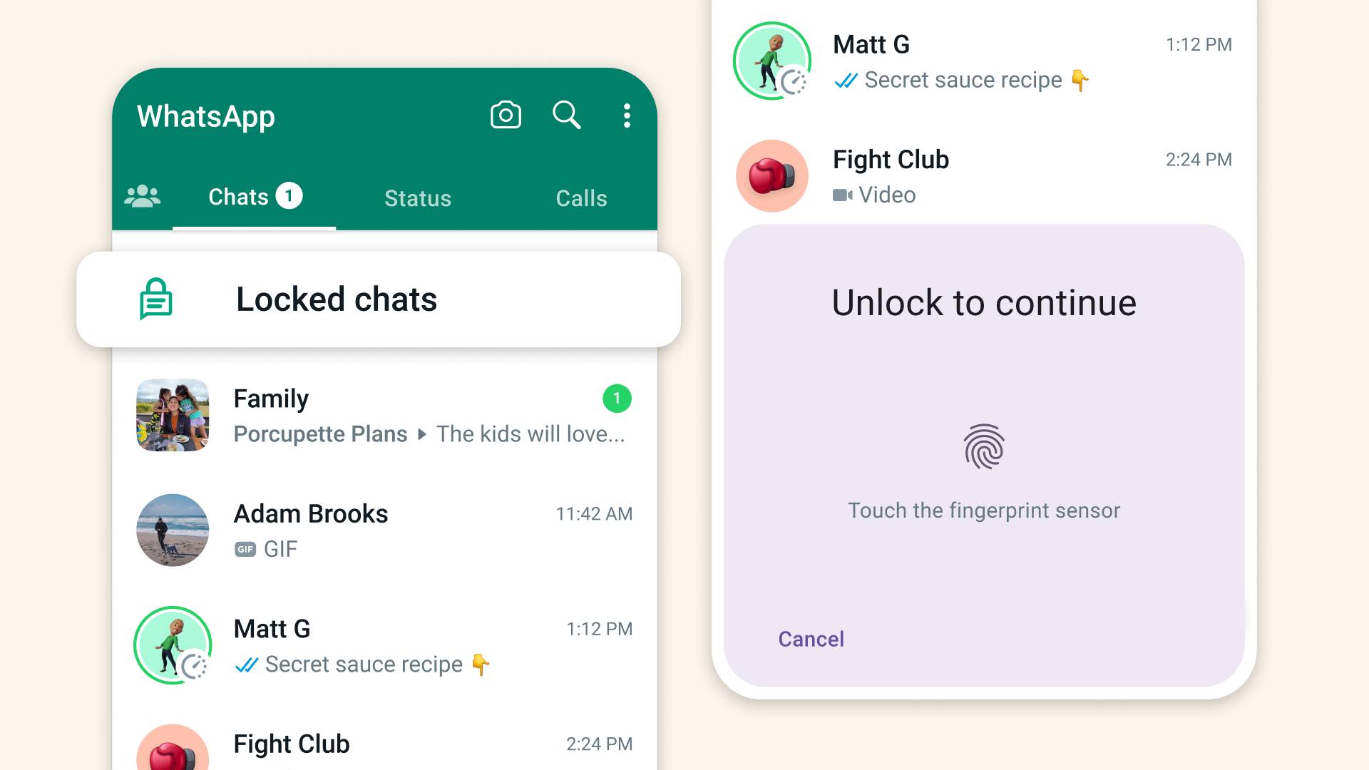 whatsapp chat lock privacy