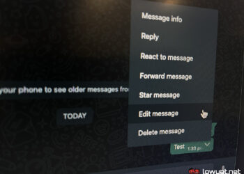 whatsapp web beta edit messages