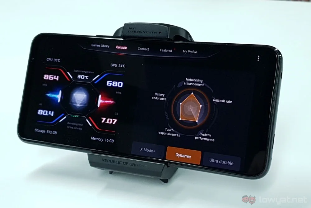 The Asus ROG Phone 7 has a giant active cooling backpack, two USB ports