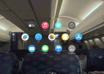 Apple Vision Pro UI Travel Mode
