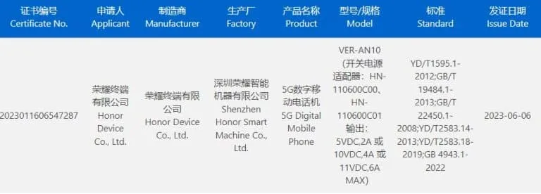 Honor Magic V2 3C