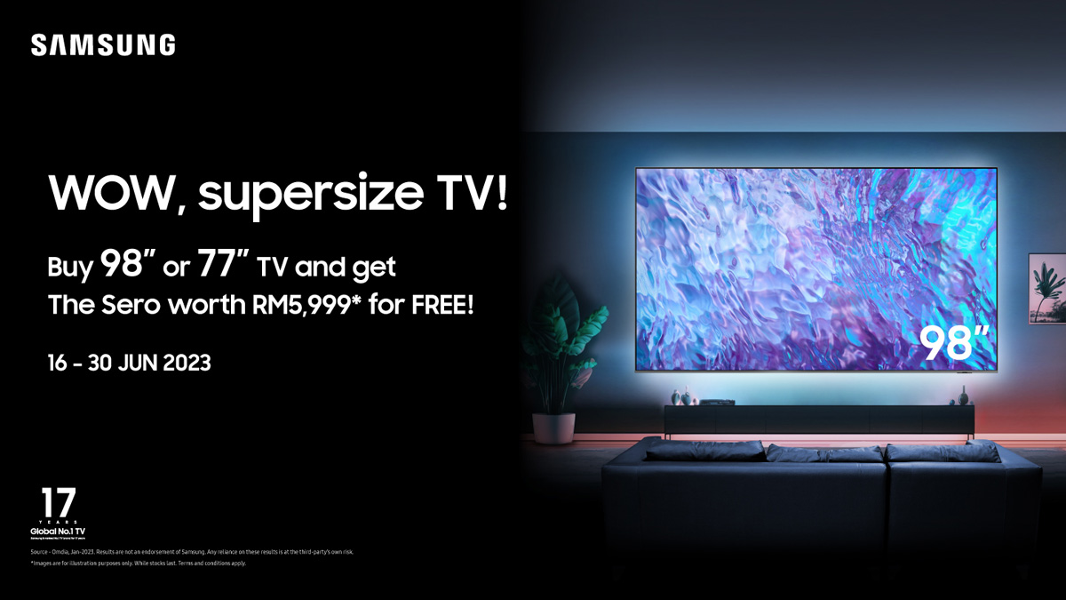 Samsung 98-inch 77-inch QLED OLED TVs Malaysia