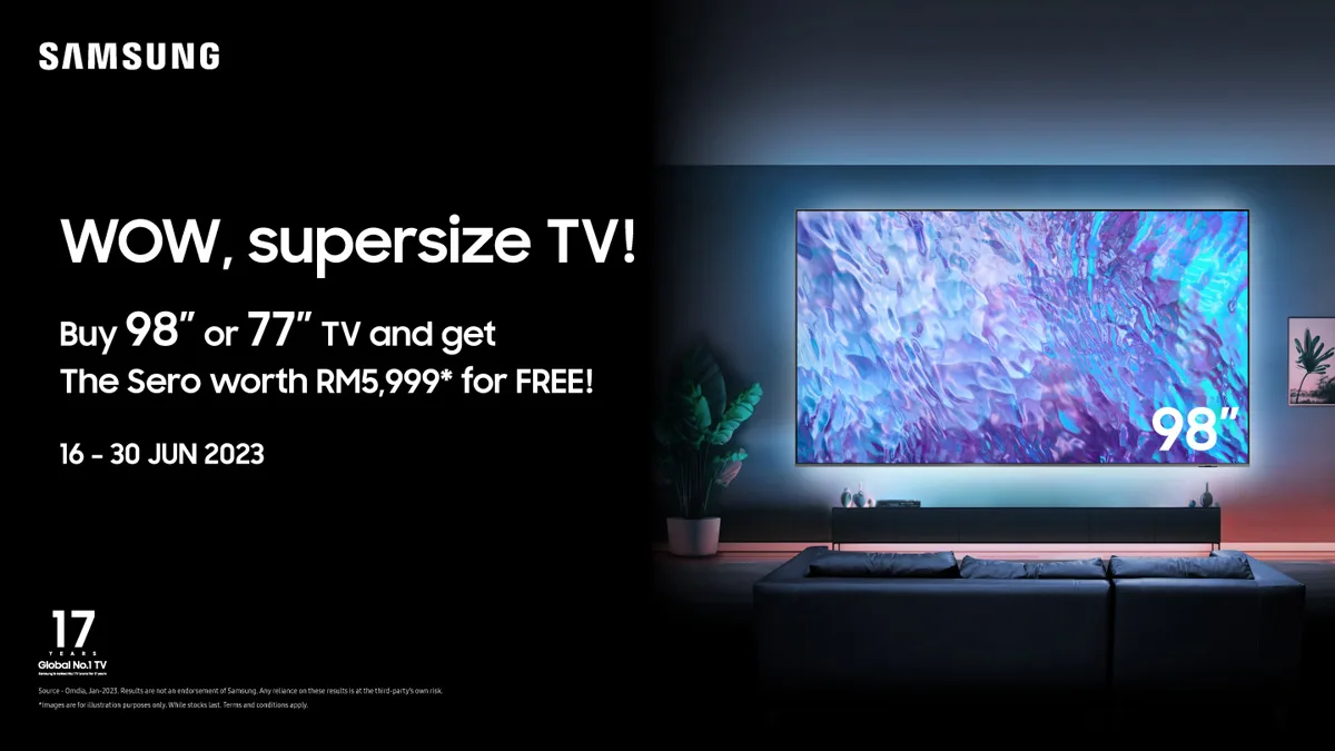 Samsung 98-inch 77-inch QLED OLED TVs Malaysia