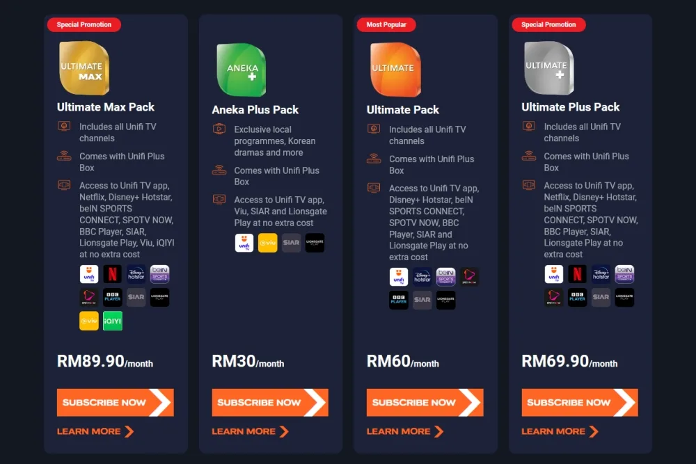 Unifi TV Netflix