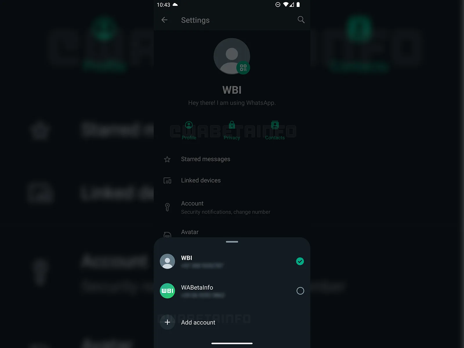 whatsapp multi-account feature