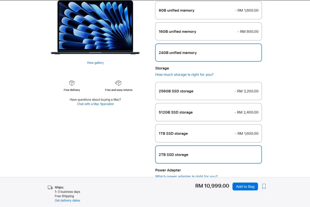 15-inch MacBook Air M2 price max config
