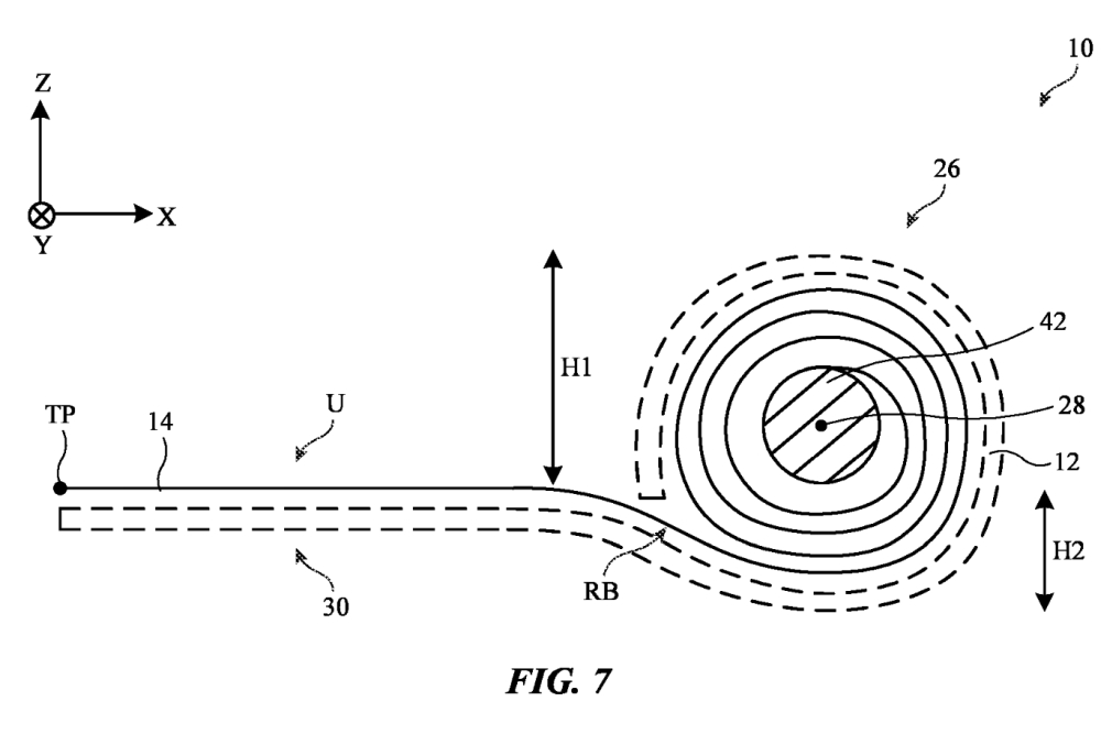 Apple rollable patent