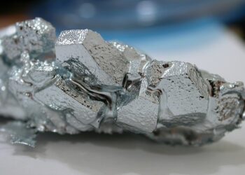 Gallium (Image source: Wikipedia.)