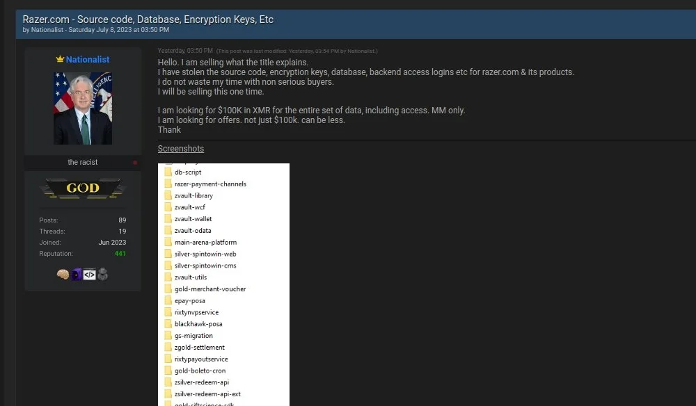 Razer hack