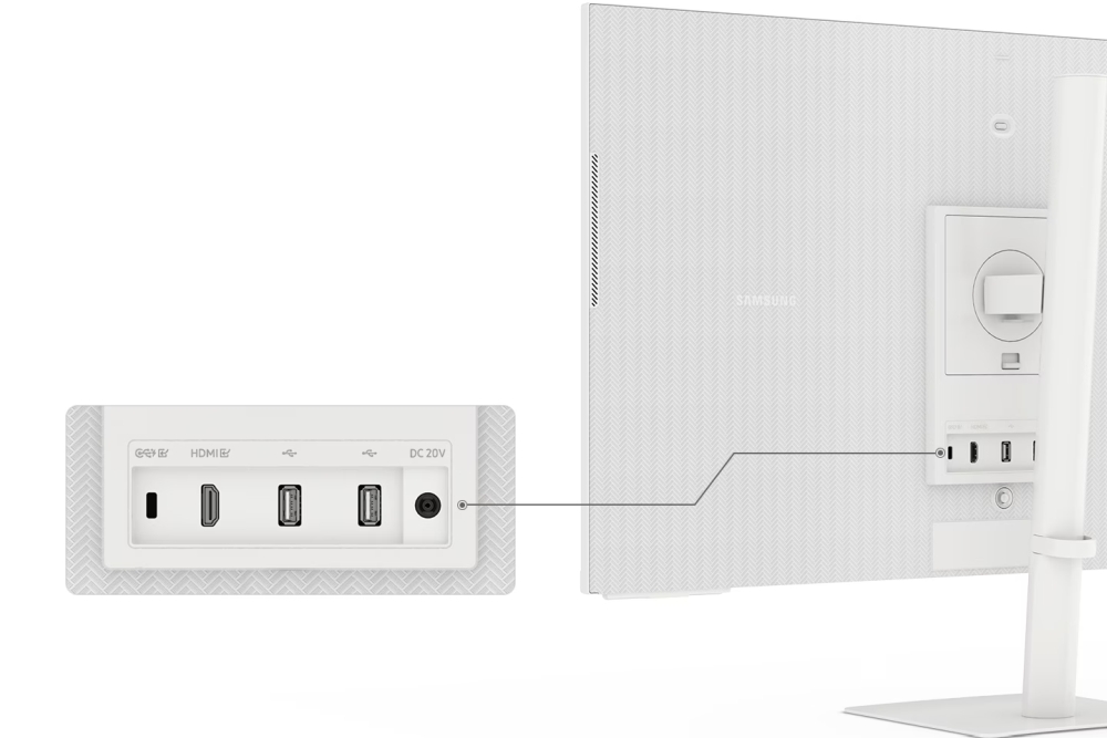 Samsung Smart Monitor M7 2023 ports