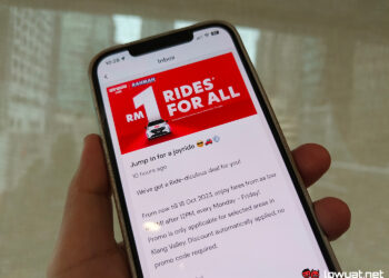 airasia ride rm1 payung rahmah