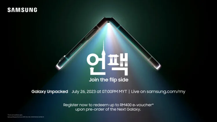 samsung galaxy unpacked july date z flip5 fold5