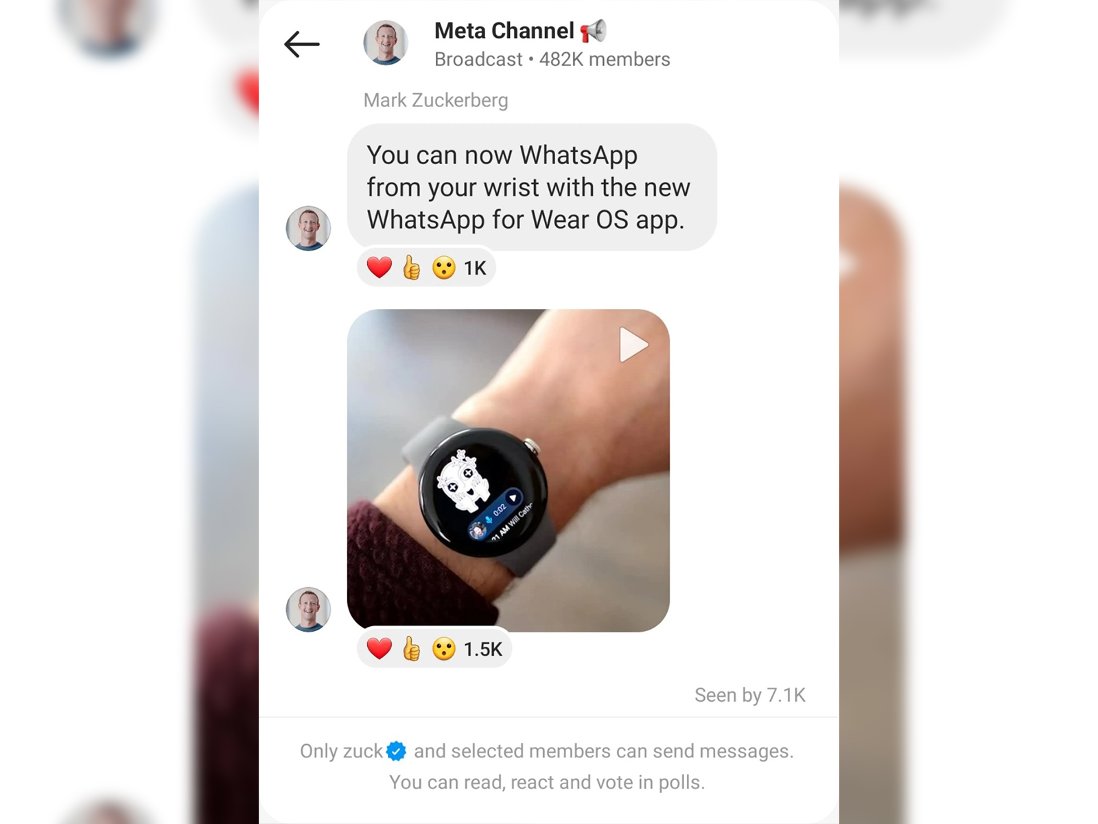 whatsapp smartwatch wear os