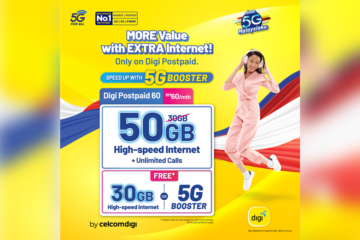 CelcomDigi Digi Postpaid 60 Quota upgrade