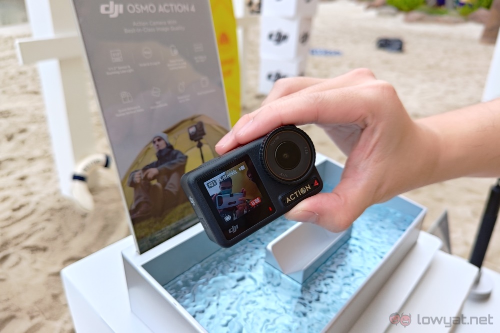 DJI Osmo Action 4 front screen recording
