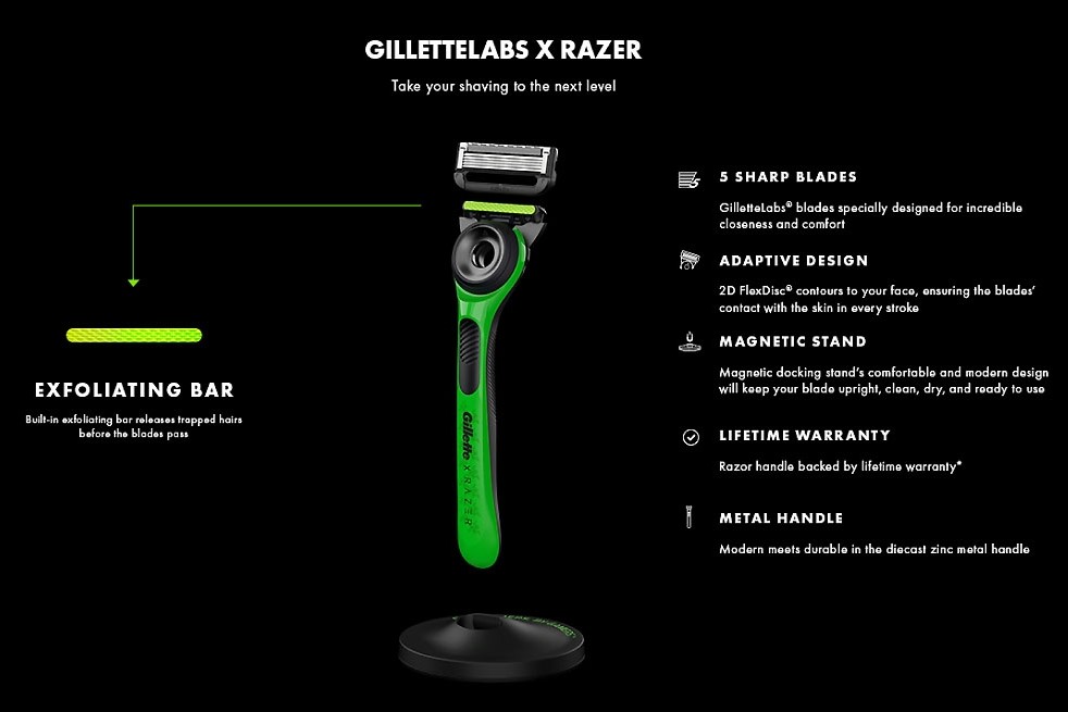 GilletteLabs Razer Limited Edition features