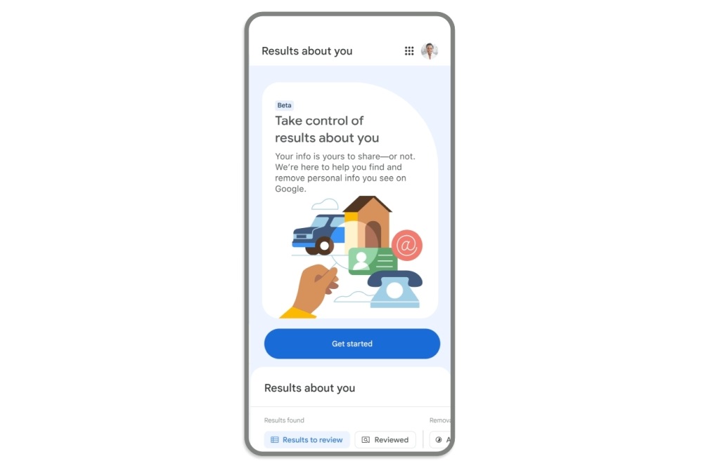 Google results about you