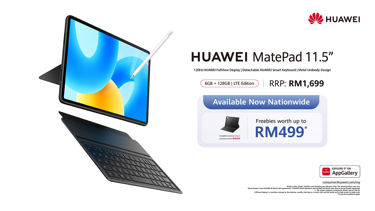 Huawei Matepad 11.5 LTE Malaysia price