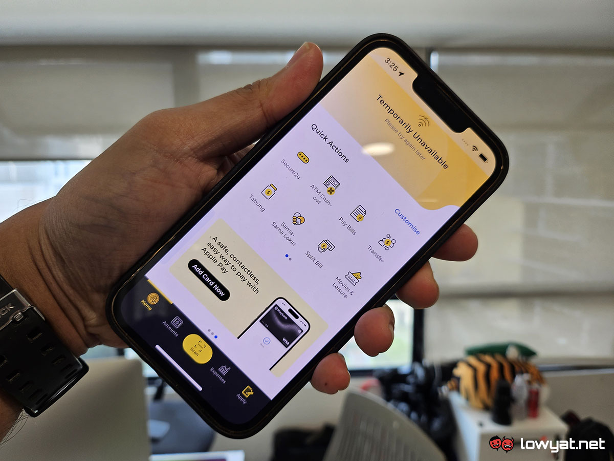 Maybank Services Undergoing Unannounced Maintenance