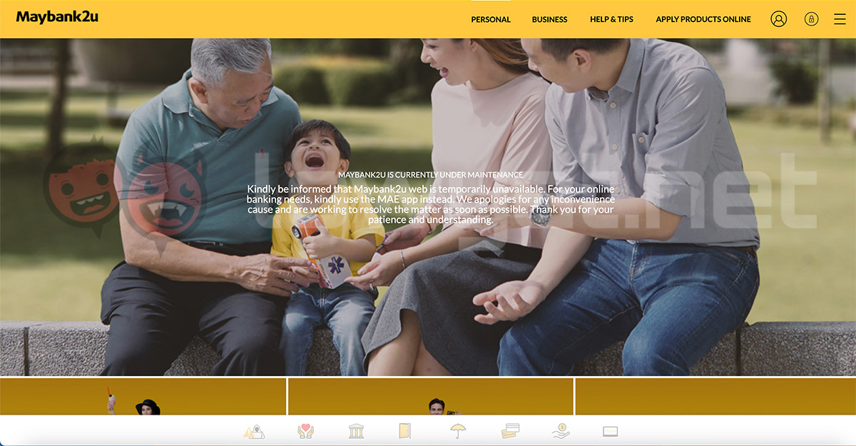 Maybank Services Undergoing Unannounced Maintenance