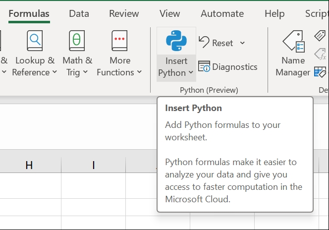 Python in Excel 2