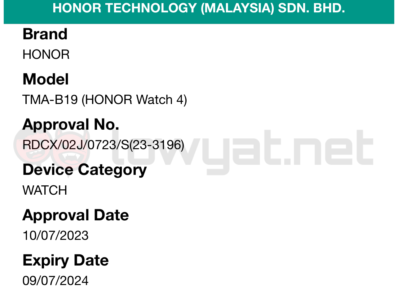 honor watch 4