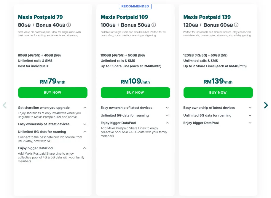 maxis 5g plans
