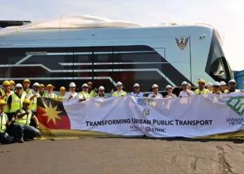 sarawak kuching tram art autonomous rail transit
