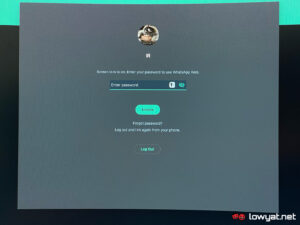 whatsapp web screen lock