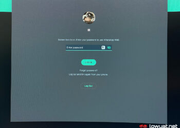 whatsapp web screen lock