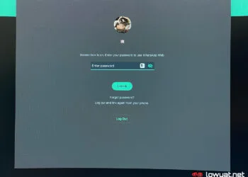 whatsapp web screen lock