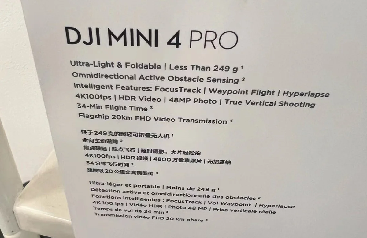 DJI Mini 4 Pro leak