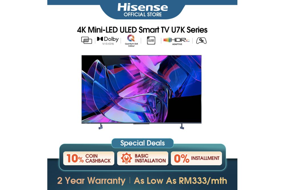 Hisense Mini LED U7K TV Shopee