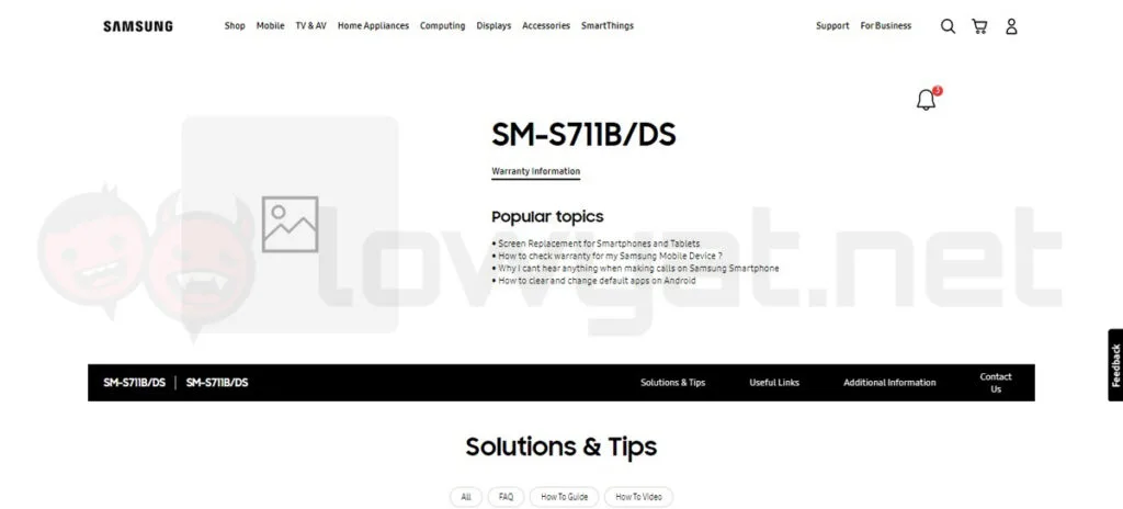 Samsung Galaxy S23 FE support pages malaysia