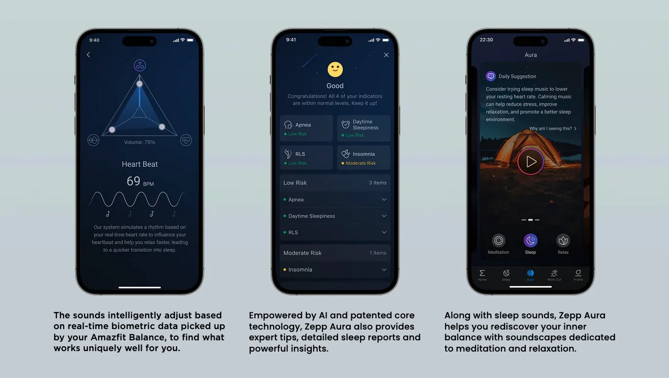 amazfit balance zepp aura