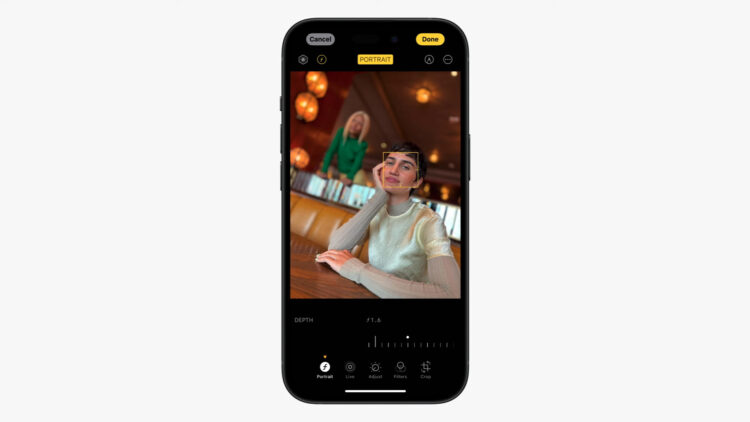 apple iphone 15 14 pro portrait mode focus