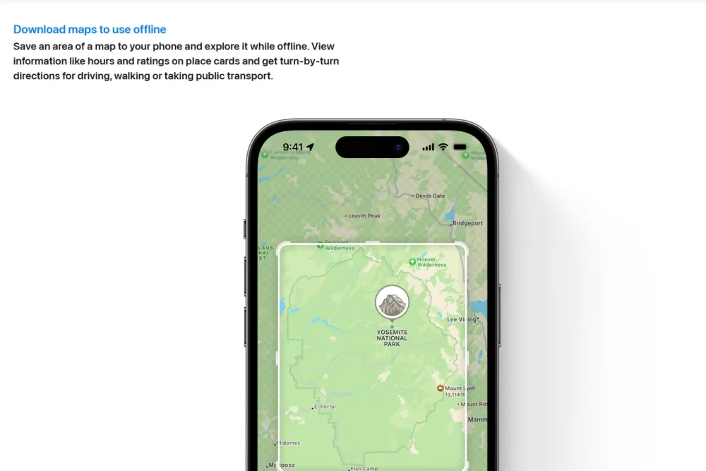 iOS 17 offline maps