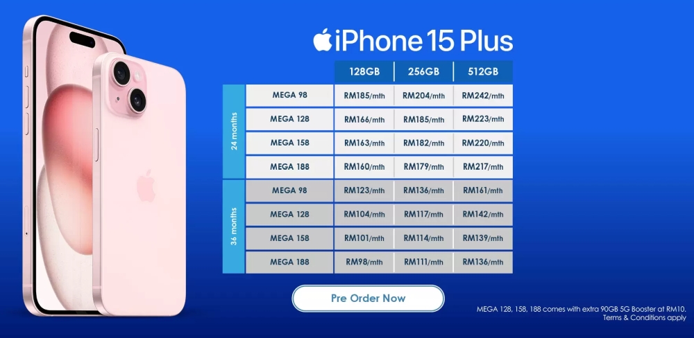 iPhone 15 Plus Celcom