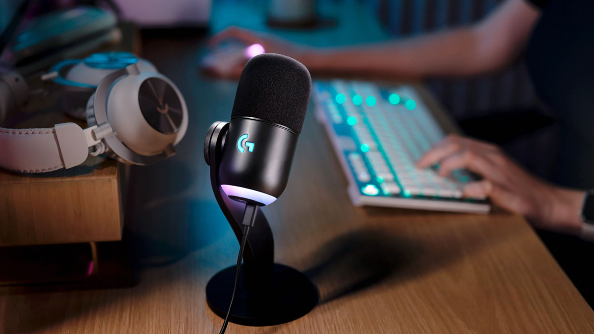 Logitech Yeti Orb Cardioid Condenser RGB USB-C Gaming Microphone