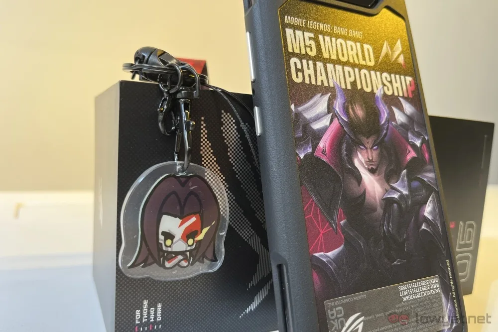 ASUS ROG Phone 6 MLBB Special Edition close up marked