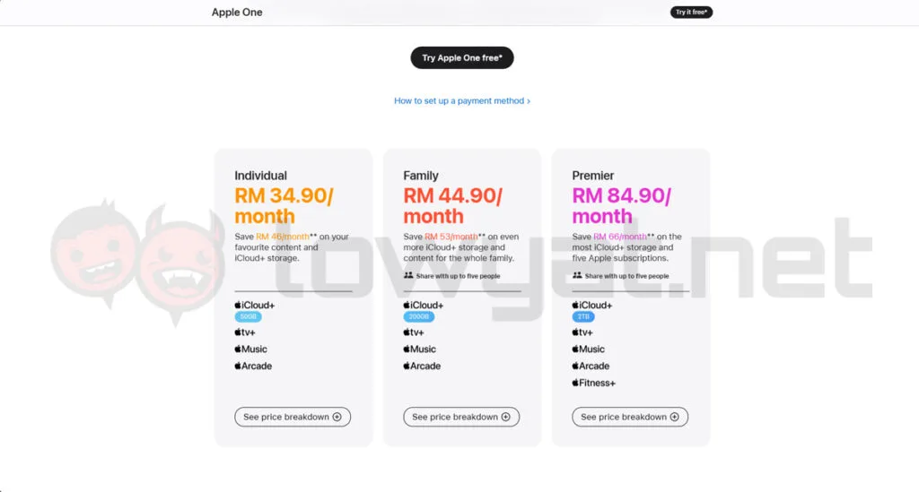 Apple One Arcade price bump malaysia 7