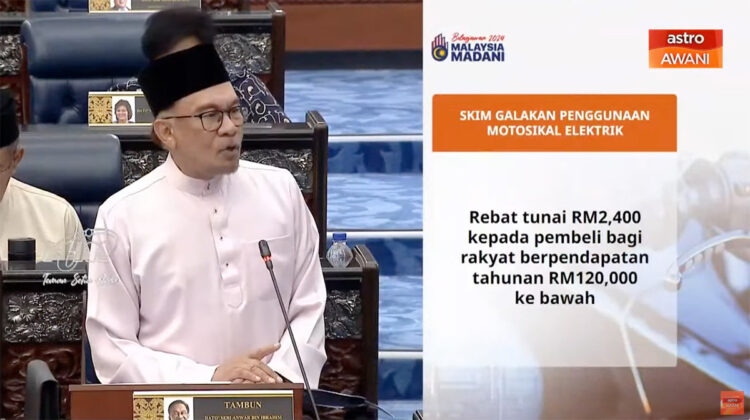 Budget 2024 electric motorcycles EV incentive income tax relief