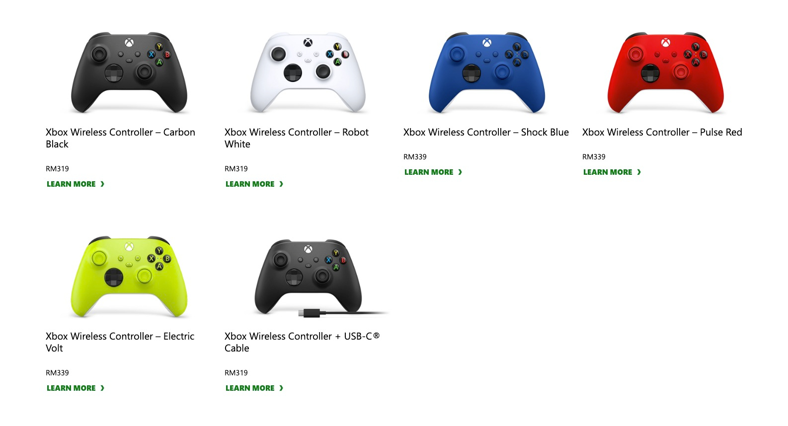 Microsoft Xbox Wireless Controller official Malaysia