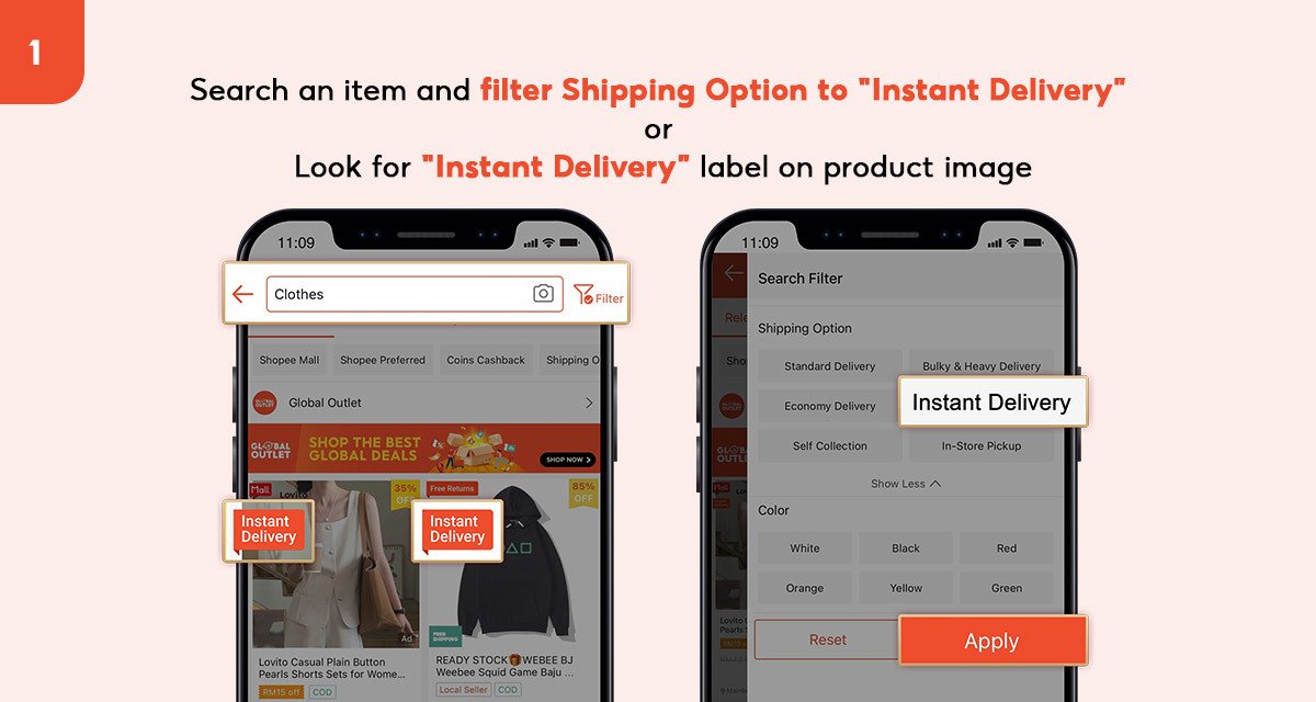 Shopee Instant Delivery intro