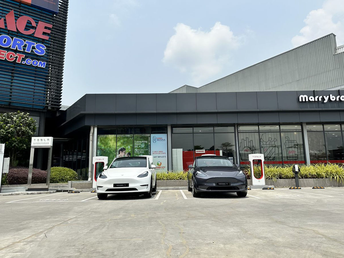 Tesla first Supercharger station Johor