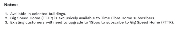 time gig speed home fttr